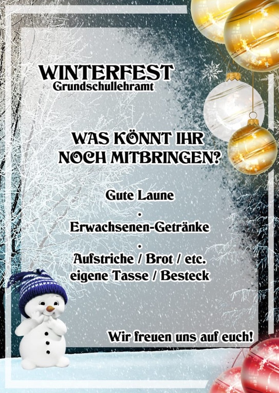 Winterfest Rückseite